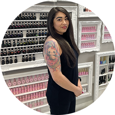 Emily is a nail artist at D'Licious Nails Nail Art Studio in El Paso, Texas