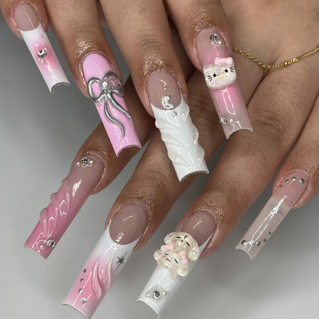 I wanted cute pink nails but they were so chunky people ask if my nail tech  was blind - I actually refused to pay | The Sun